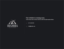 Tablet Screenshot of ibamba-safari.com